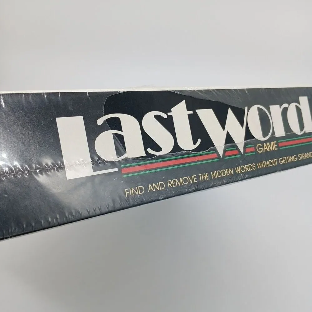 Vintage Last Word Family Board Game Milton Bradley 1985 Complete Sealed